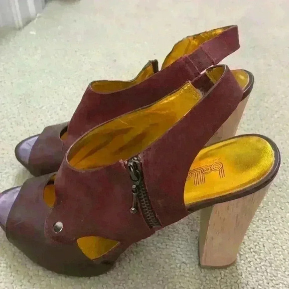 Belle by Sigerson Morrison Burgundy sandals - Picture 2 of 11